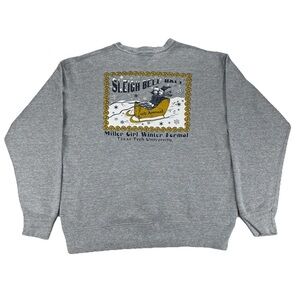 VTG Texas Tech Red Raiders Miller Girls 1996 Sleigh Bell Ball Sweatshirt Size XL